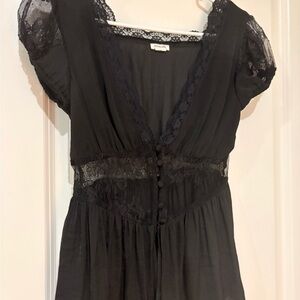 Kimchi Blue Black Lace Blouse